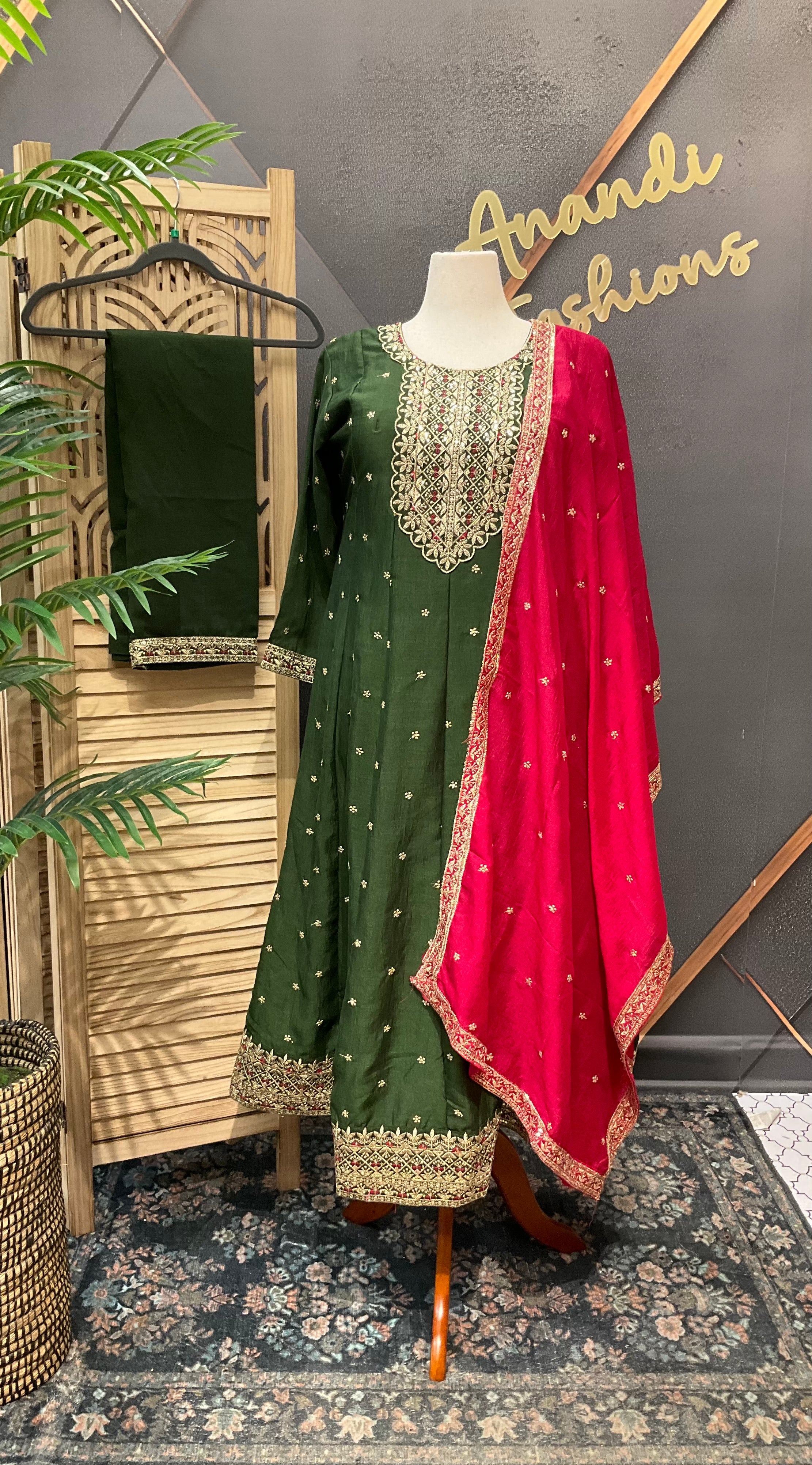 Size 44- Party Wear Anarkali Kurti sets