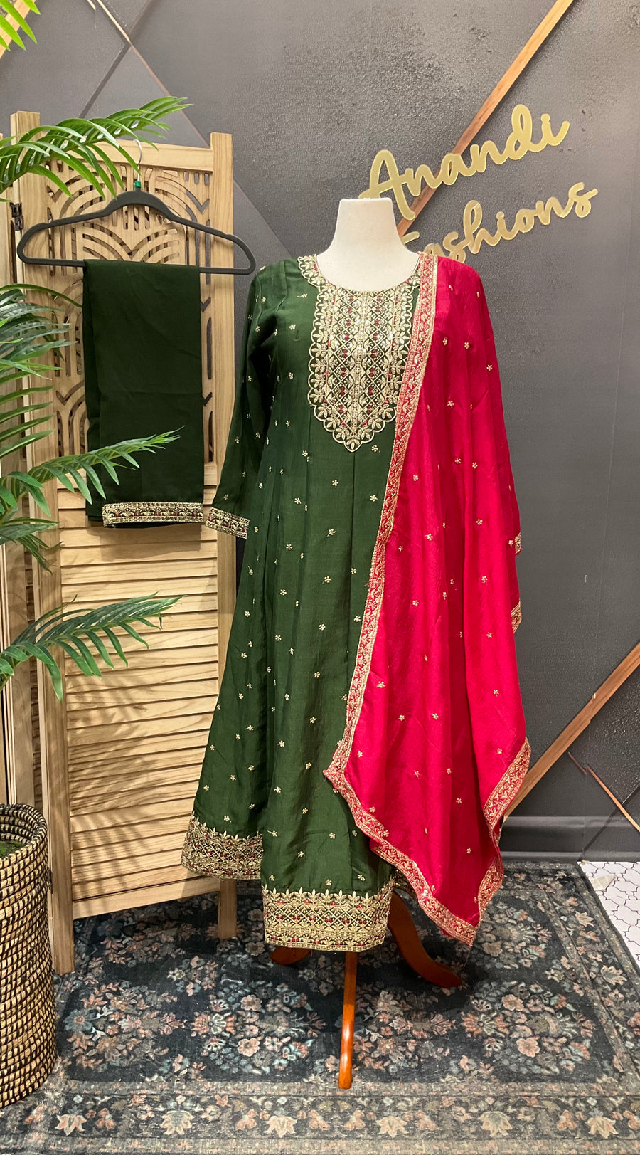 Size 44- Anarkali Party Wear Kurti Set