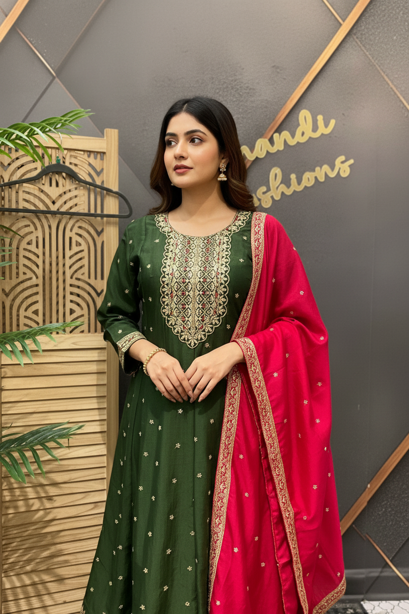 Size 44- Party Wear Anarkali Kurti sets