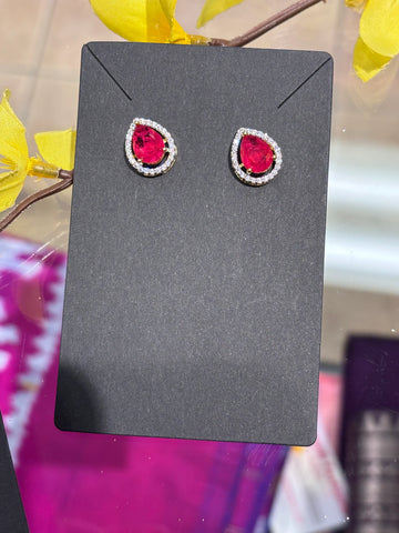 Colorful CZ Studs