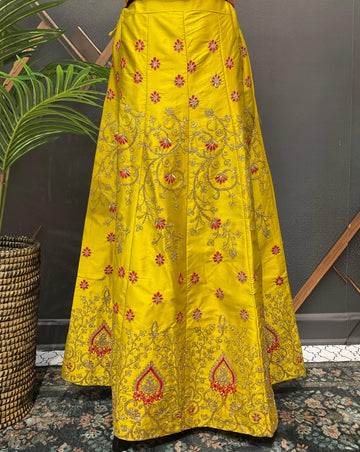 Little Girls/Teenage Girls - Red & Yellow Lehenga set - Party Wear Set