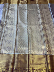 Semi Silk Kanjeevaram Allover Design Lavender Saree