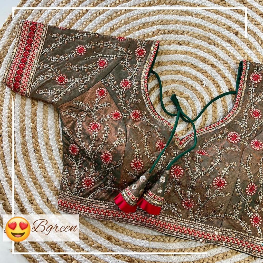 Vibrant Ready made Work Blouse image 3