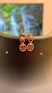 Simple Rose Gold party wear necklace set