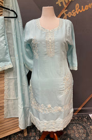 Women’s Light Blue Kurti set