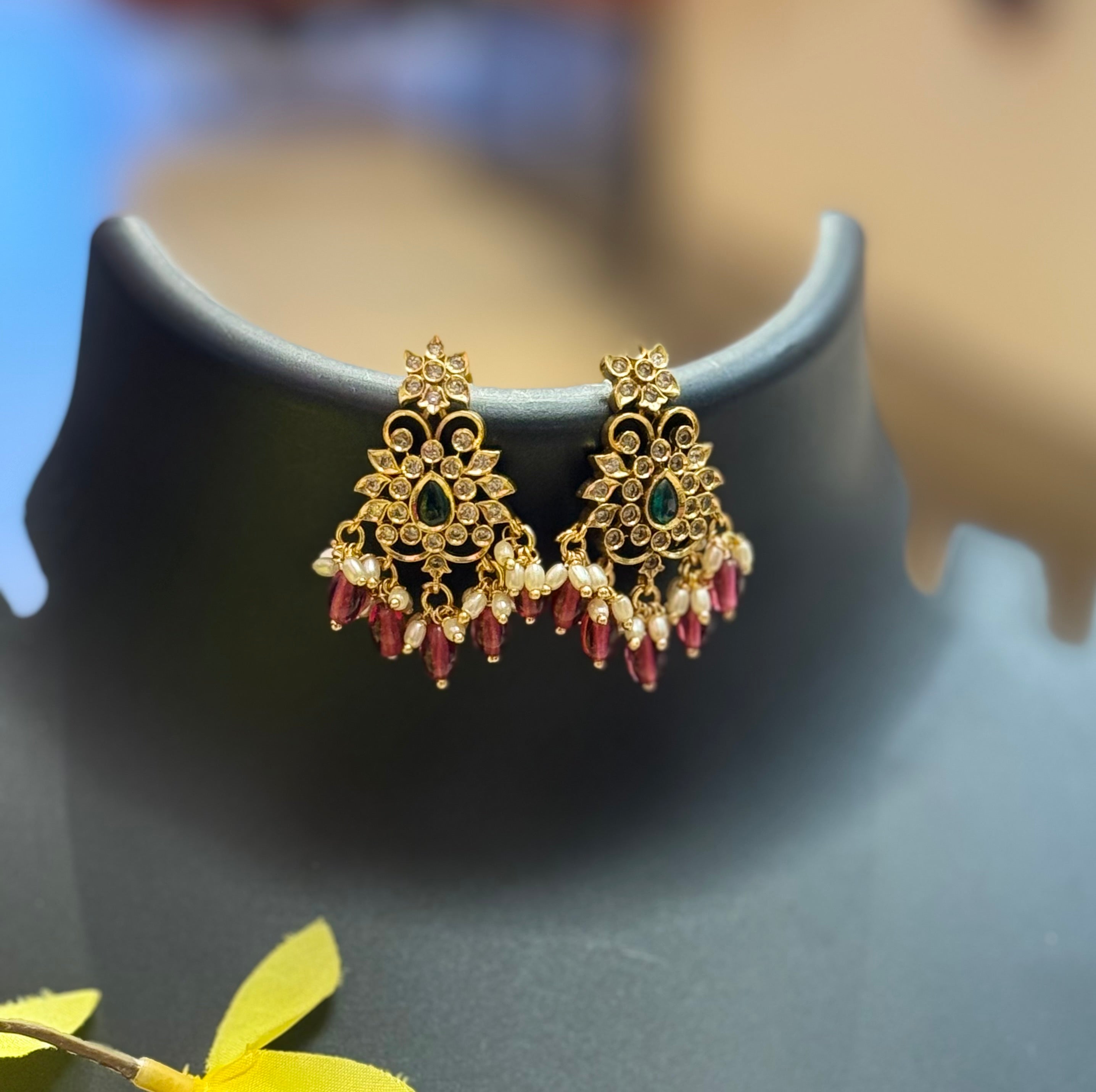 Gold Finish - AD Necklace set