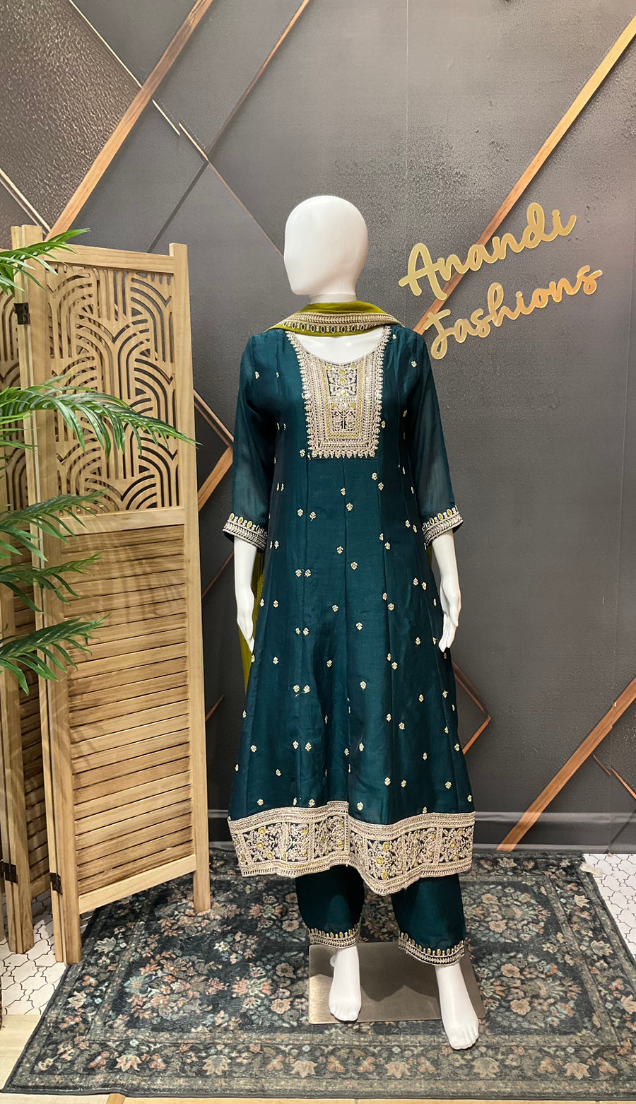 Party Wear Anarkali Kurti set