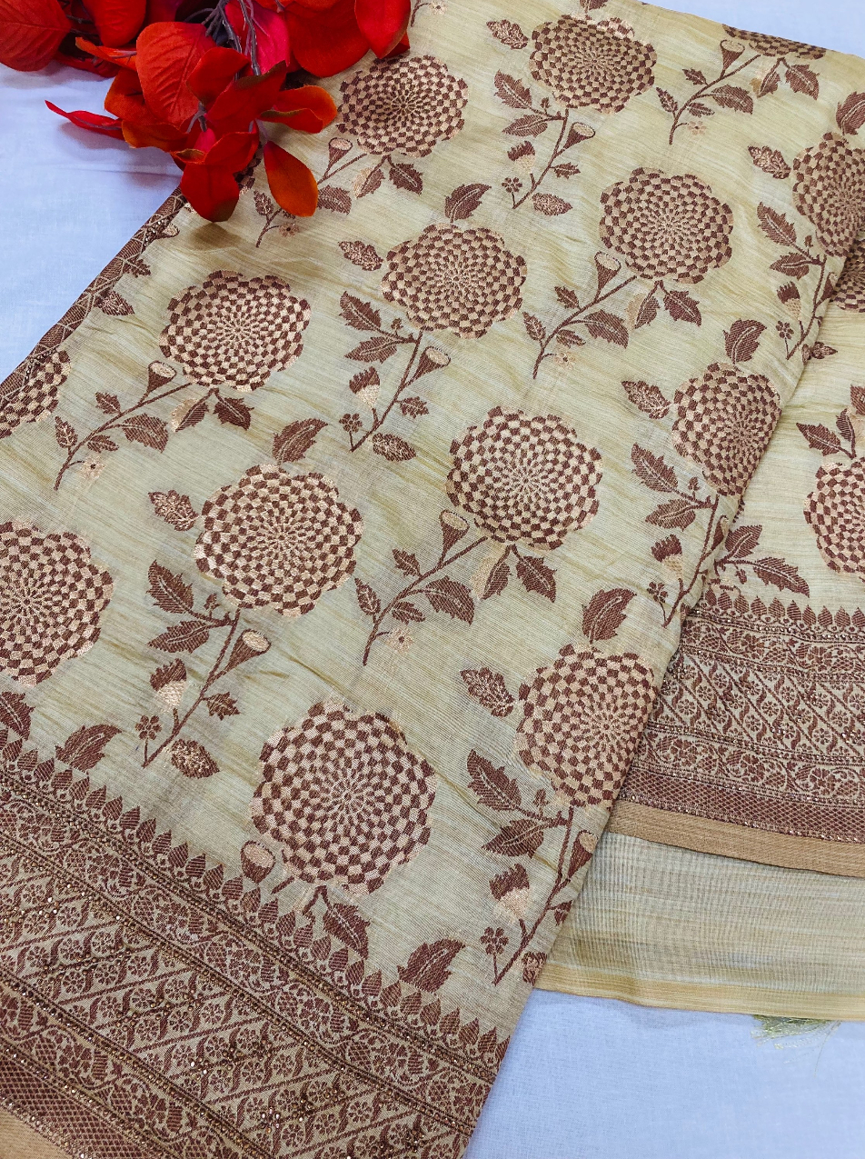 Silk Saree - Stunning TUSSAR SILK Sarees image 6