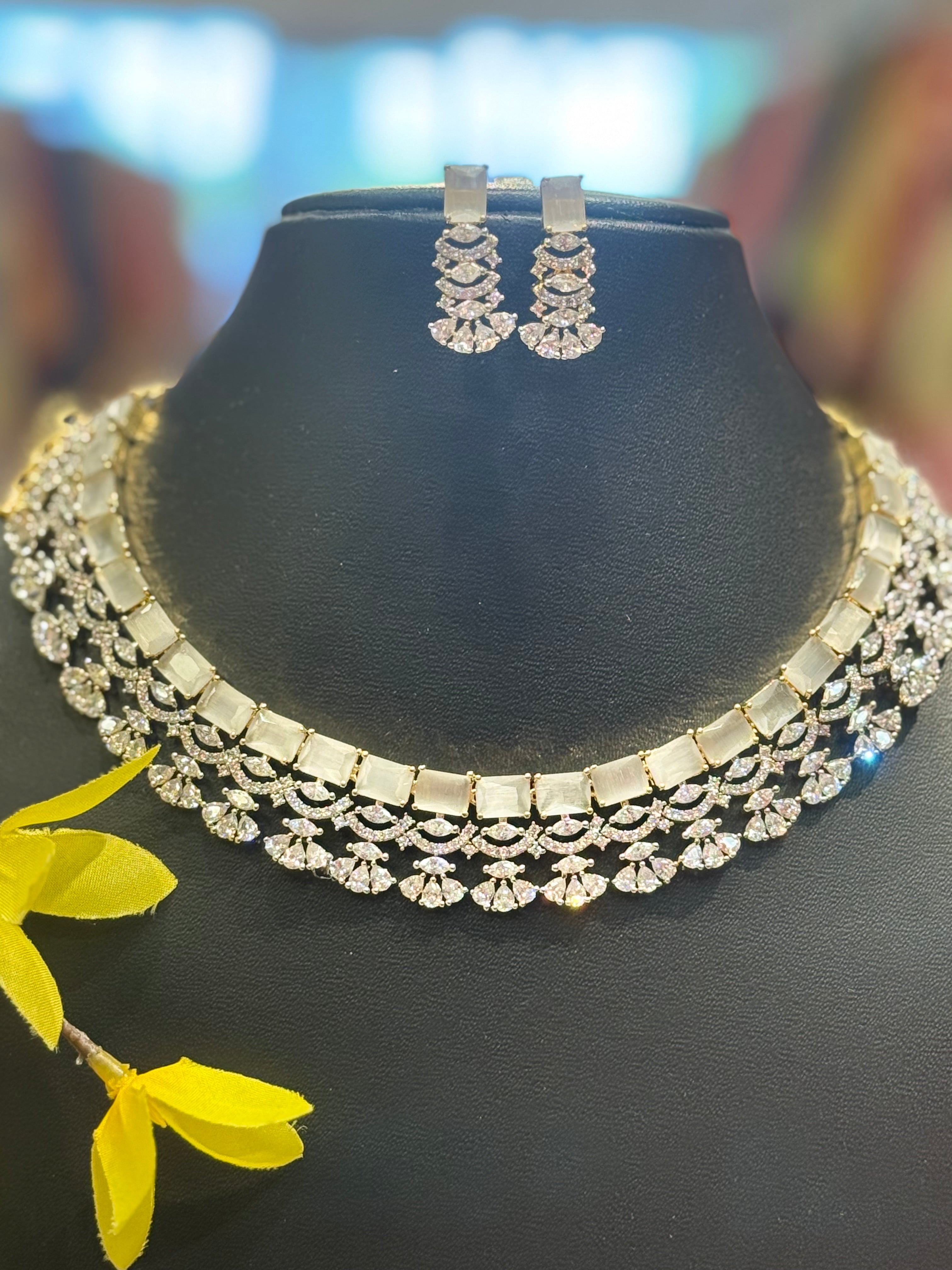 Party Wear CZ Necklace set