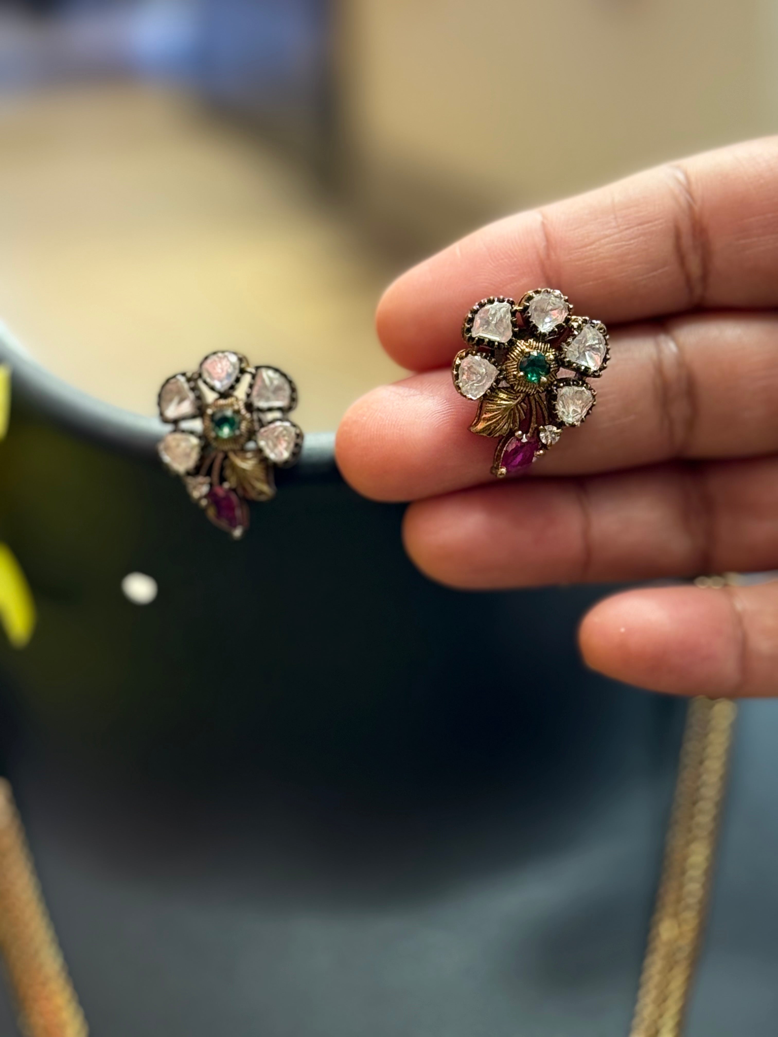 Victorian Necklace Set with Kundan’s