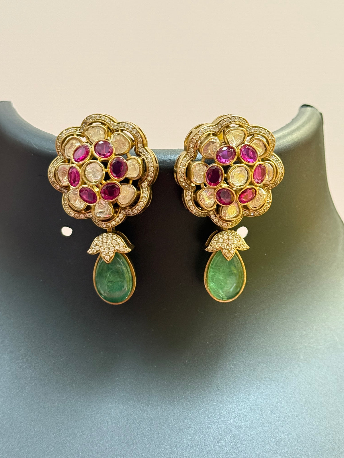 Premium Collections- Heavy Party Wear Kundan Necklace set