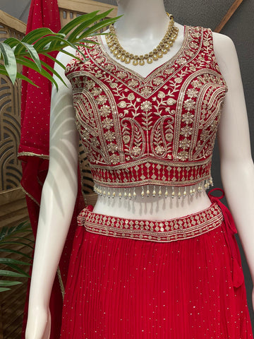 Party Wear Lehenga Choli Set - Wedding & Festive Occasions