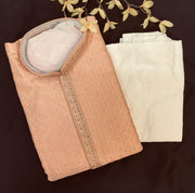 Peach Color- Men’s wear Party wear Kurta set