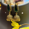 Copper Jhumkas/Earrings with Colored Stones
