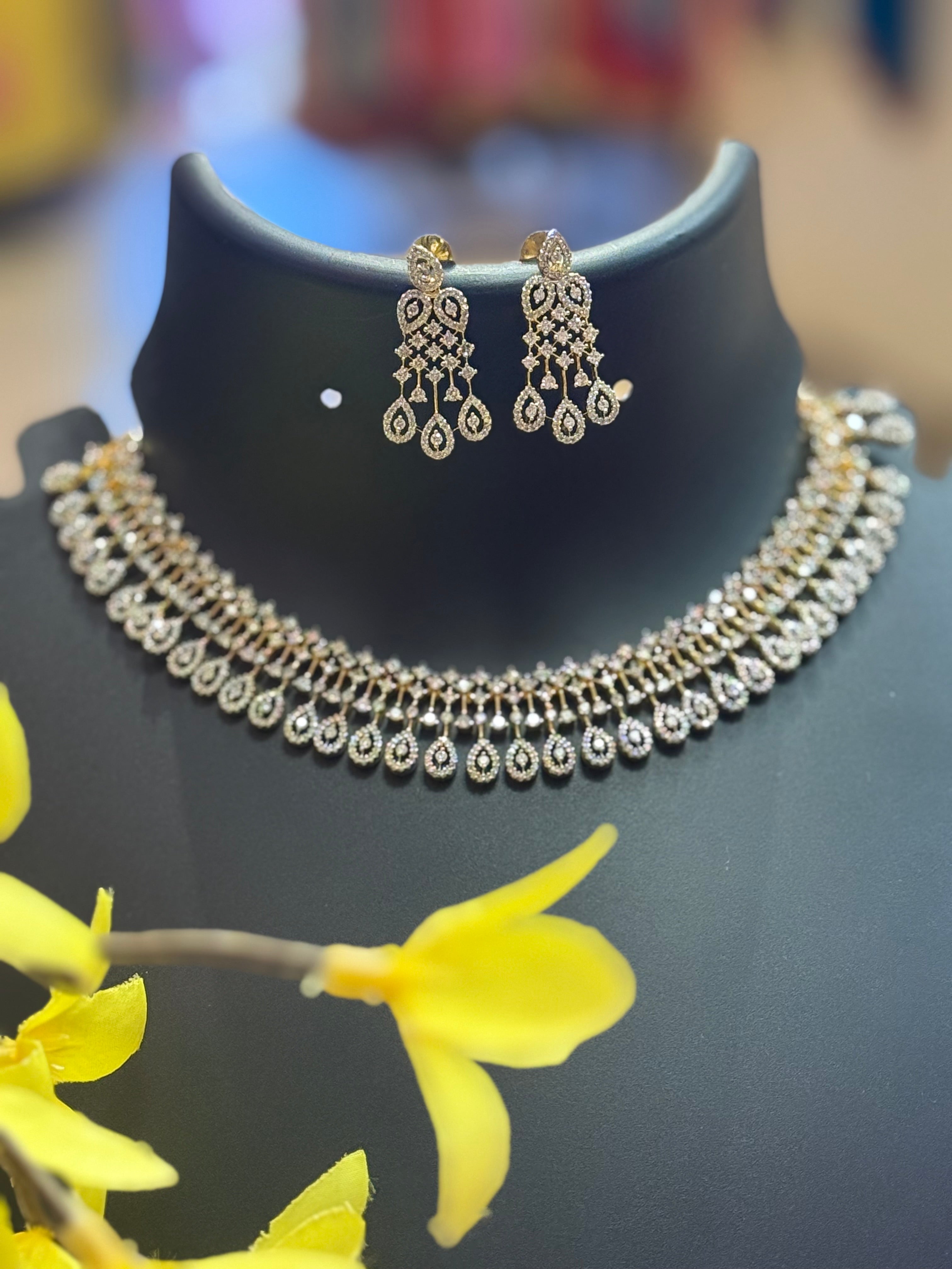 Party Wear CZ Necklace set