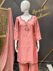 Pink Party Wear Kurti set