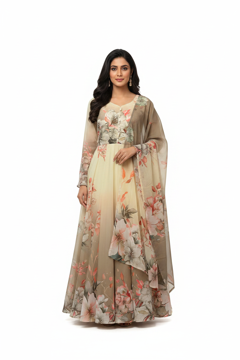 Floral Long Dress