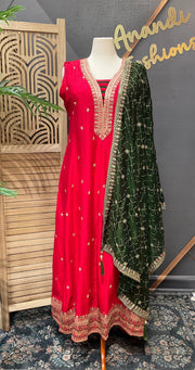 Plus Size Red Long Dress