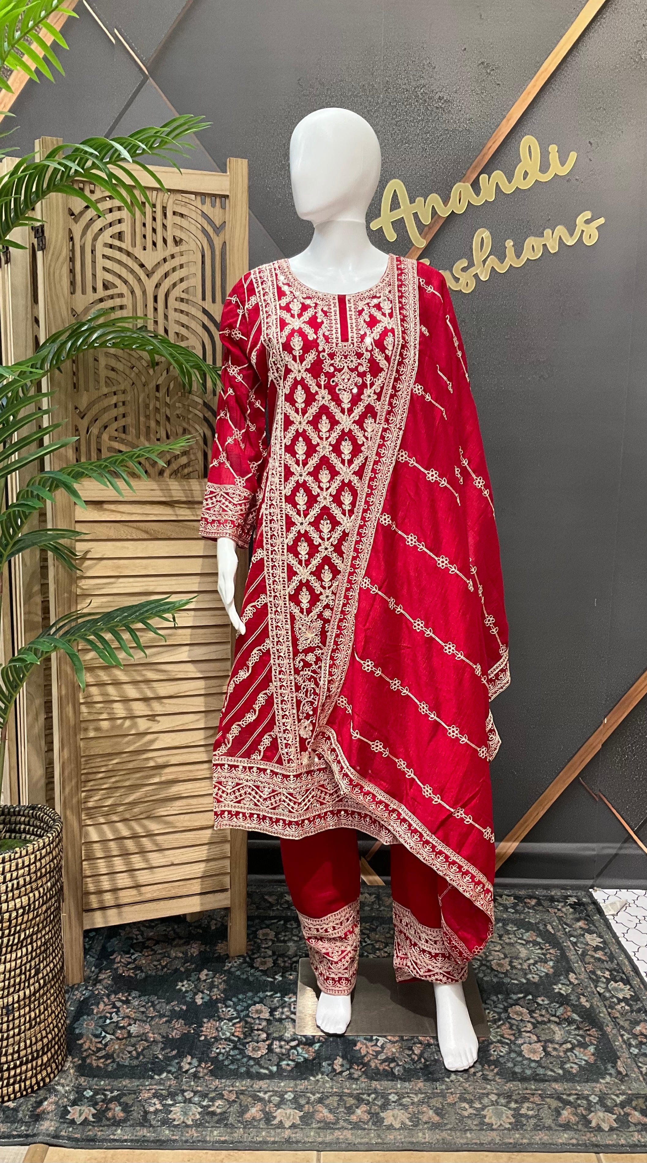 Party Wear - Full Work Kurti sets- Size 42/44