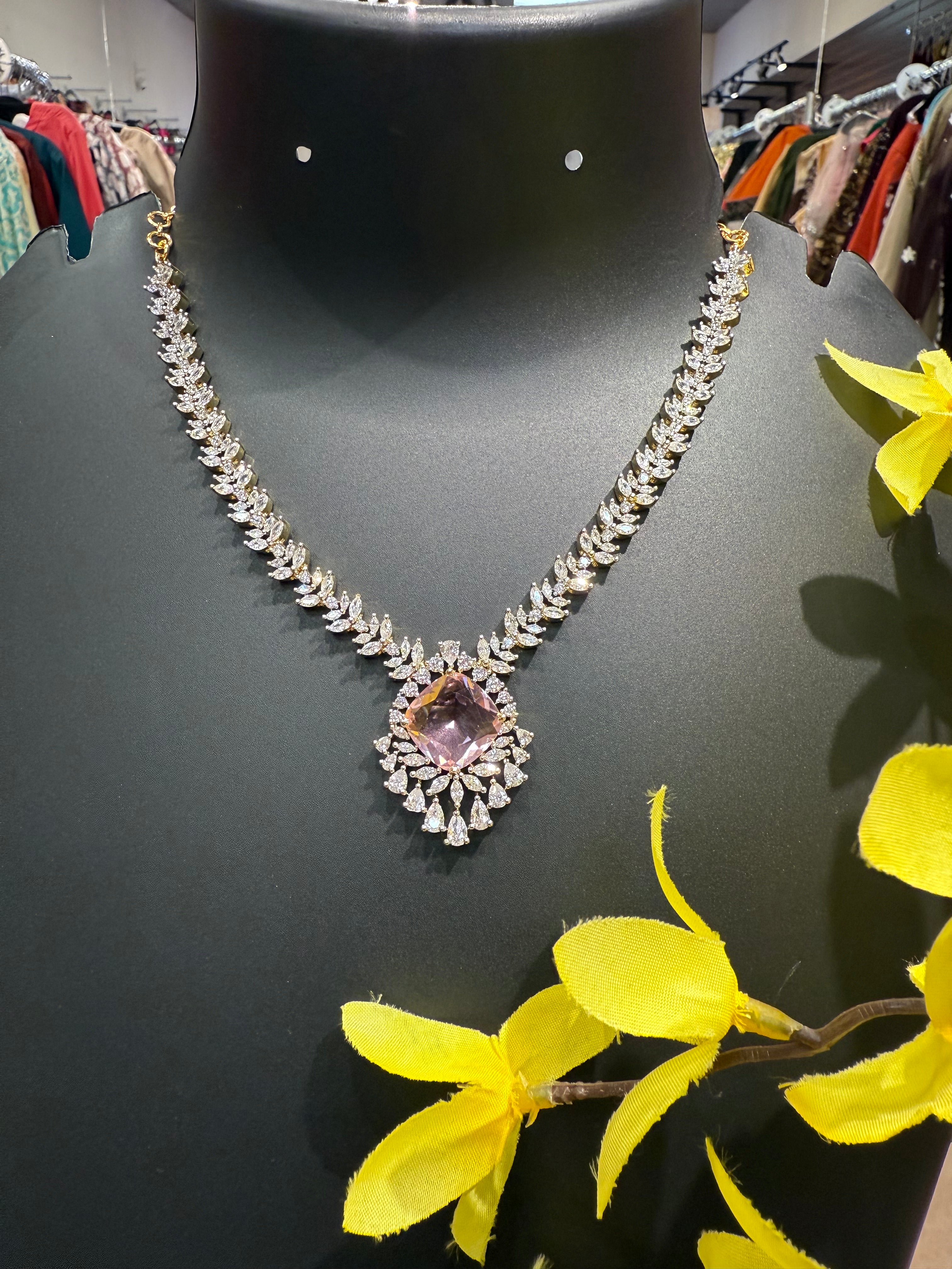 Party Wear CZ Necklace set