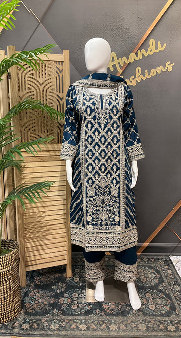 Party Wear - Full Work Kurti sets- Size 42/44