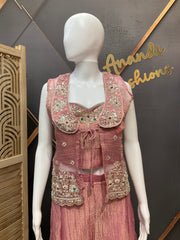 Palazzo set with vest