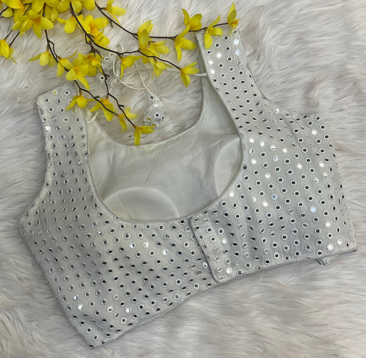 Size 40- Georgette Foil Mirror Blouse
