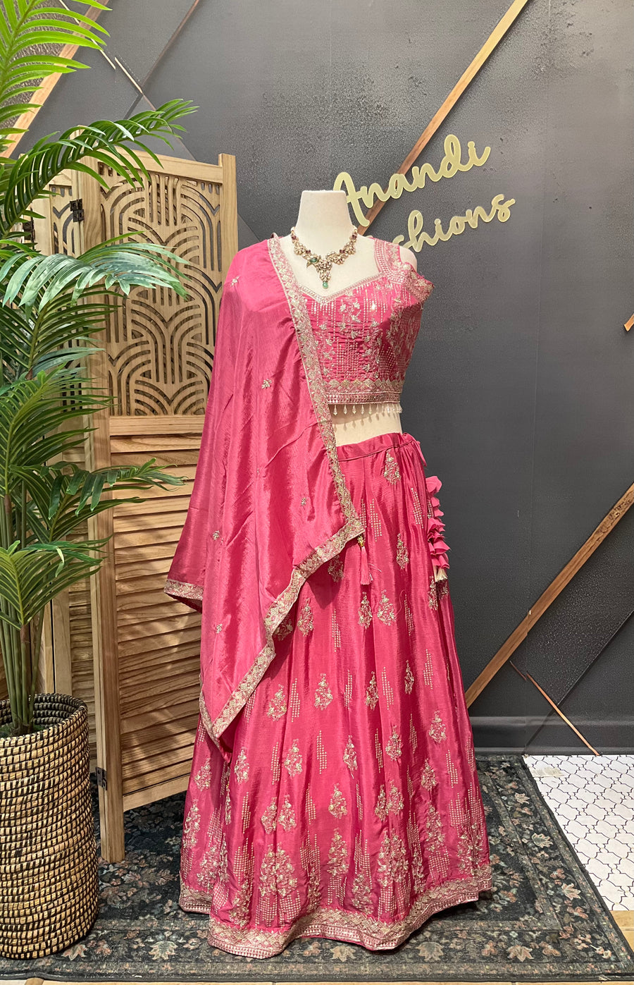Pastel Pink Plus Size Lehenga Set