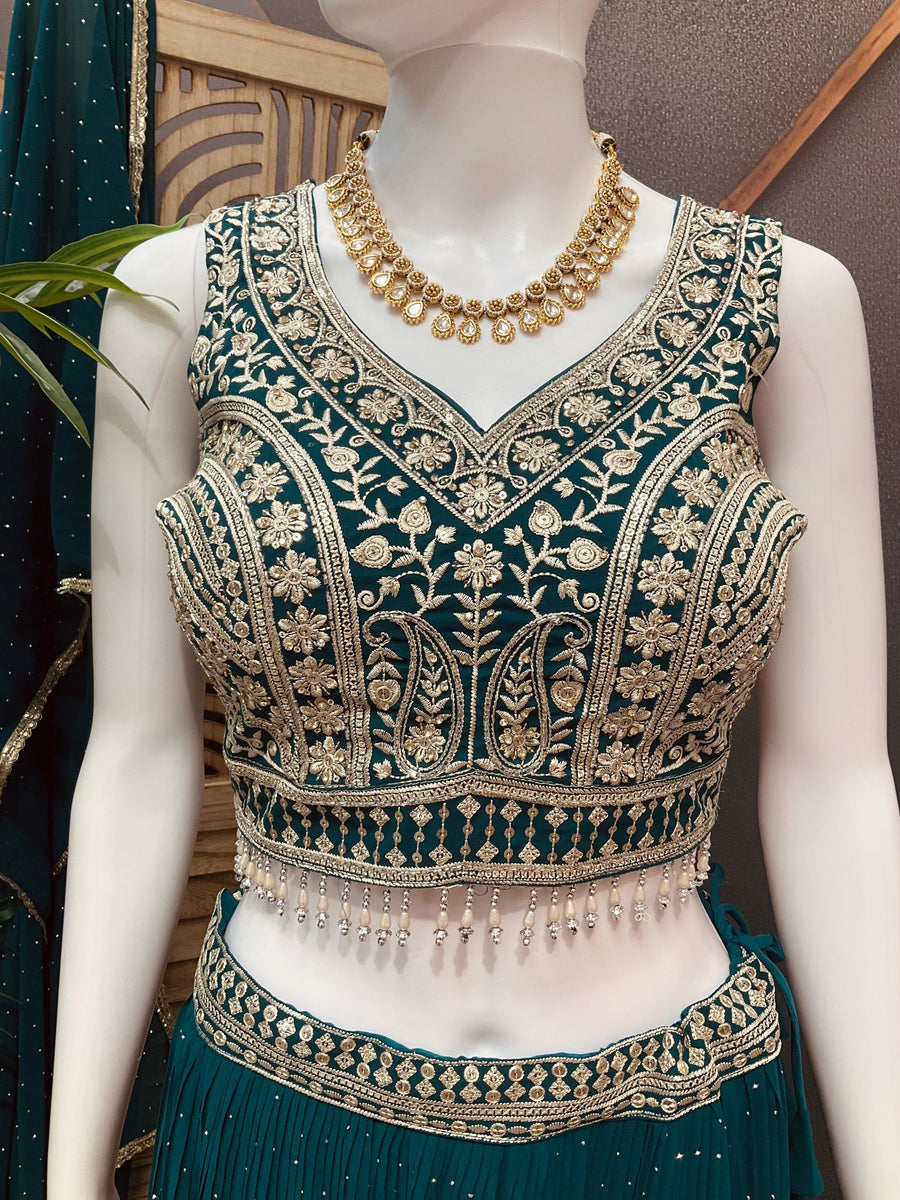 Party Wear Lehenga Choli Set - Wedding & Festive Occasions