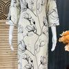 Half white - Pure Cotton Floral kurti