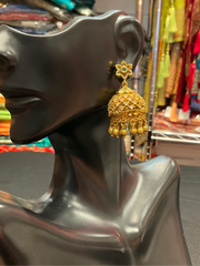 Gold plated Jhumkas/Earrings