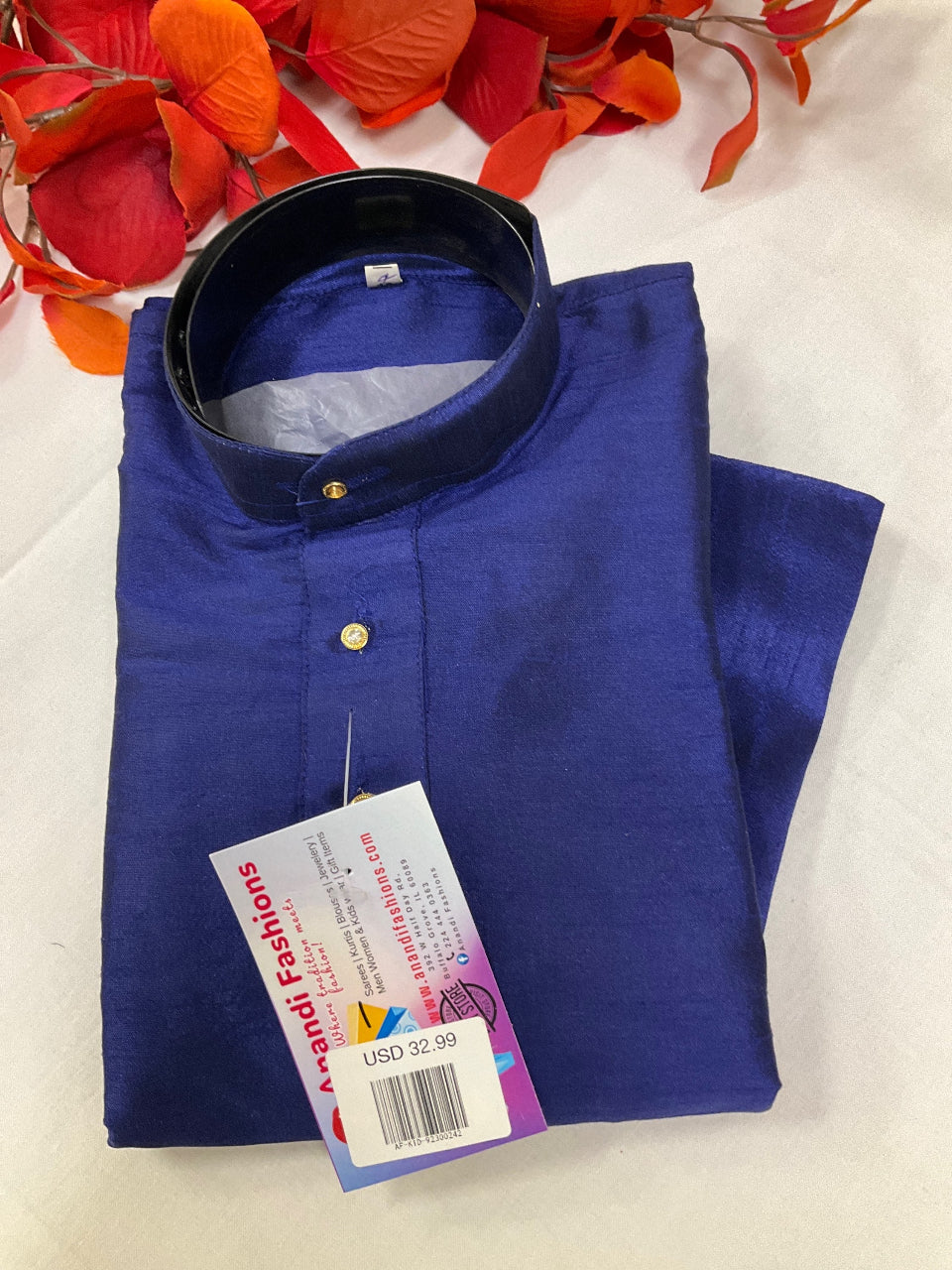 Boys Kurta Pajama - Simple and Elegant Boys Silk Kurta Set image 1