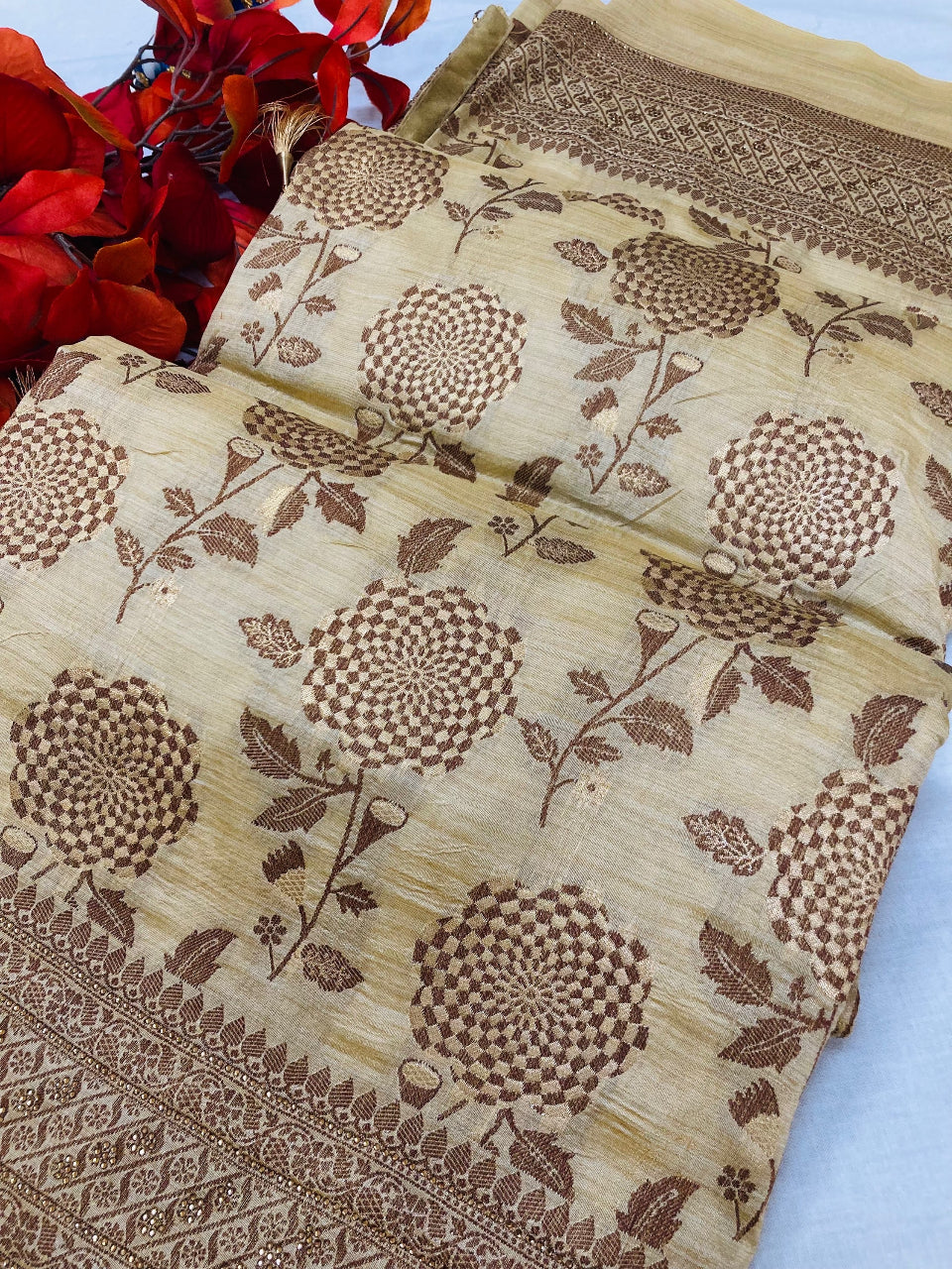 Silk Saree - Stunning TUSSAR SILK Sarees image 4