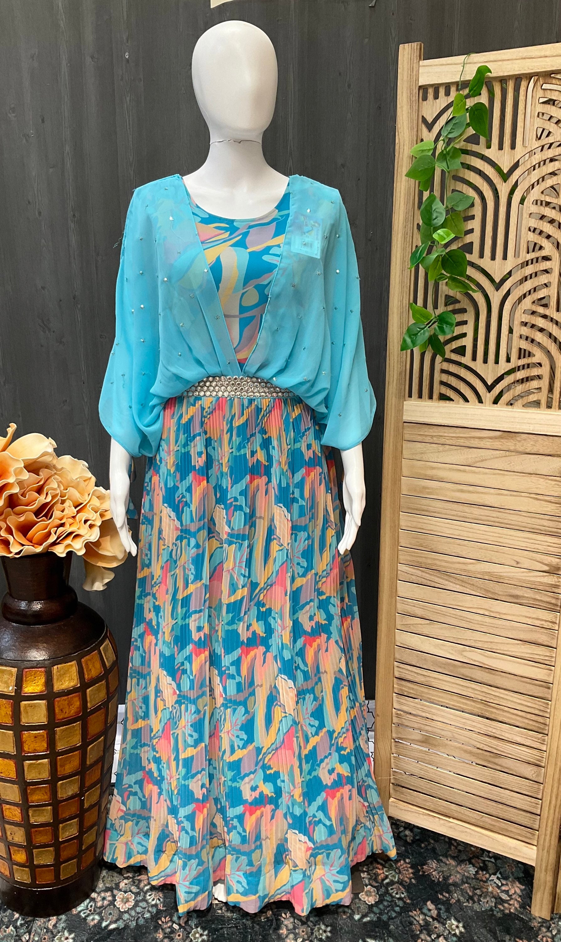 party wear long dress- Size 38/US XS image 0