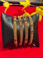 Set of 4 Gold Bangles