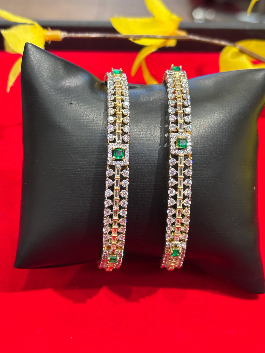 Party wear CZ Stone Bangles