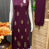 Gajji Silk Kurti with Palazzo Pants Size 44/46 - Elegant Ethnic Set