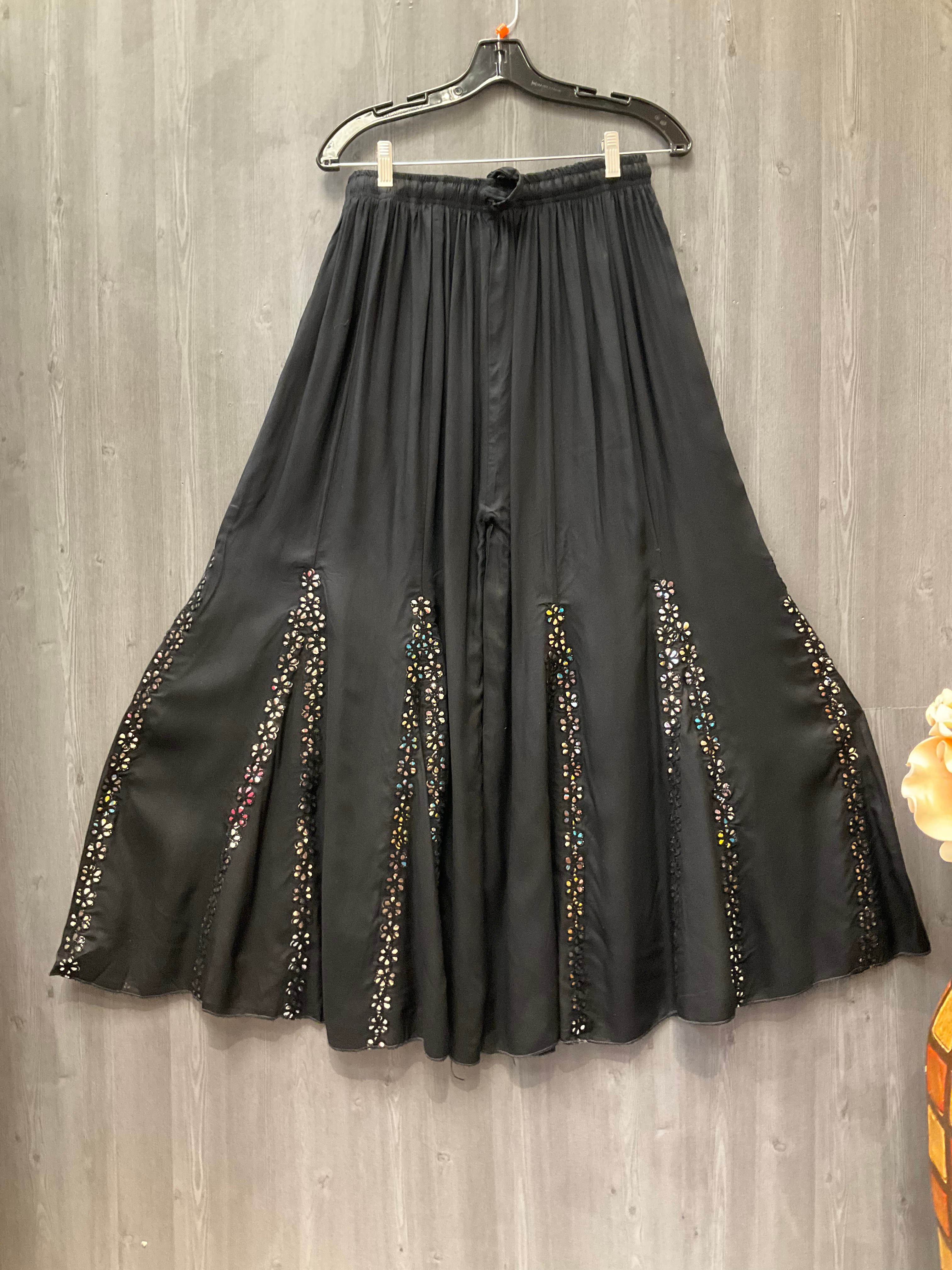 Black Rayon Sharara pants image 0