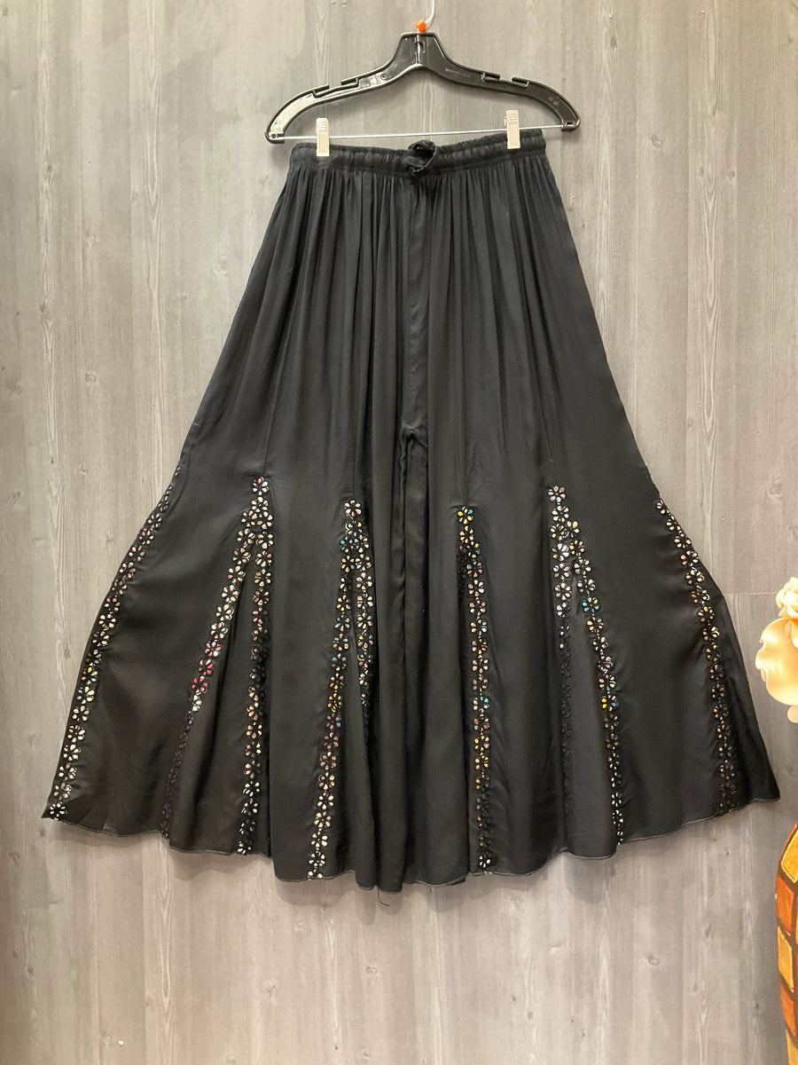 Black Rayon Sharara pants