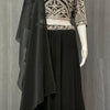 Black Designer Lehenga Set Size 38 - Elegant Party Wear