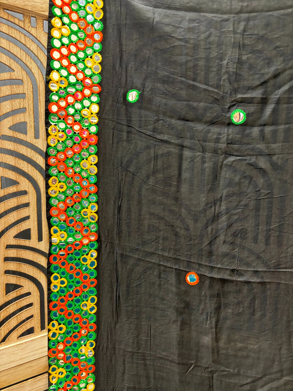 Navratri Dupattas with foil Mirrors image 1