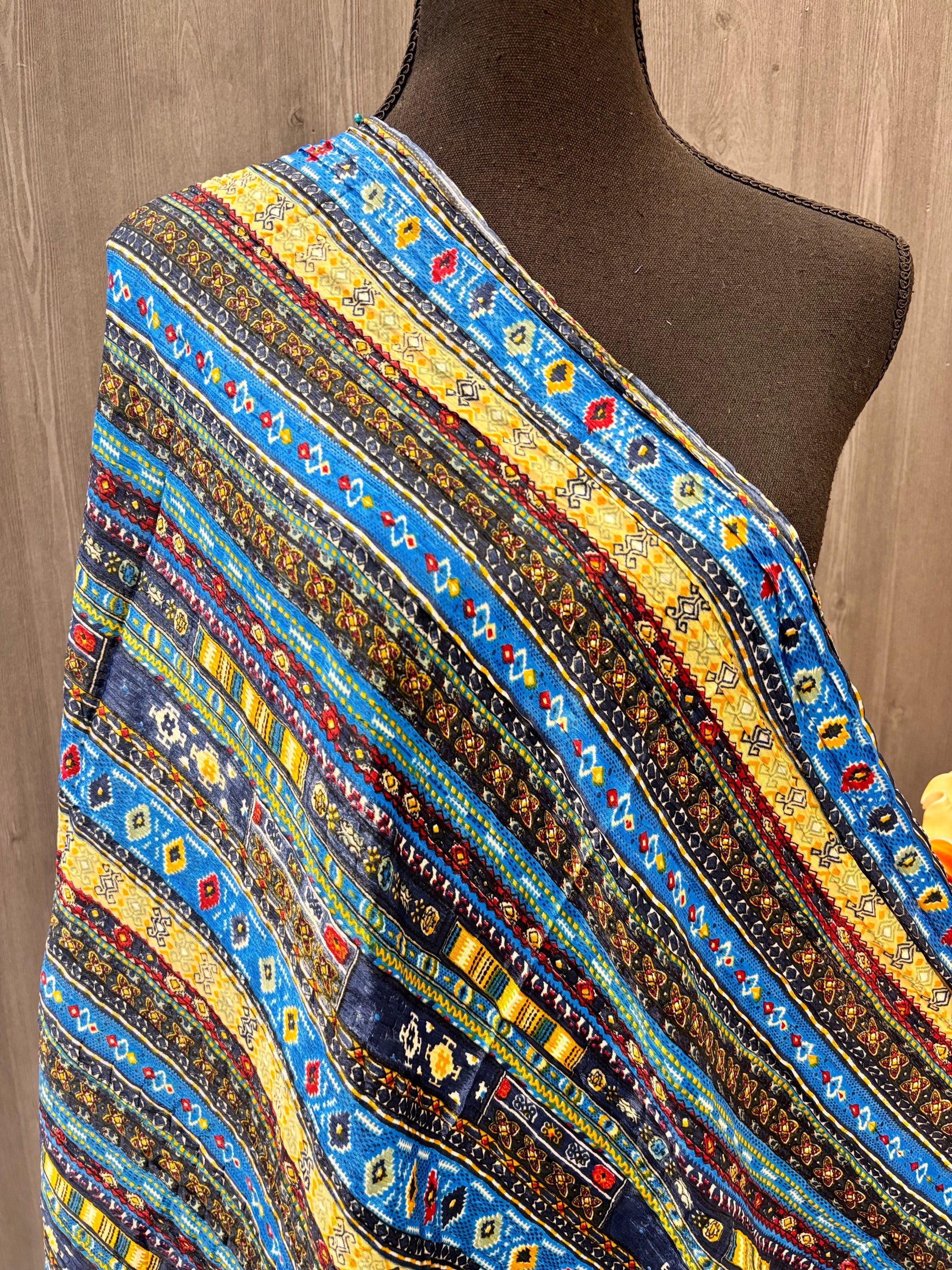 Chinon Dupattas - Soft Chinon Dupattas with Multicolor Designs image 10