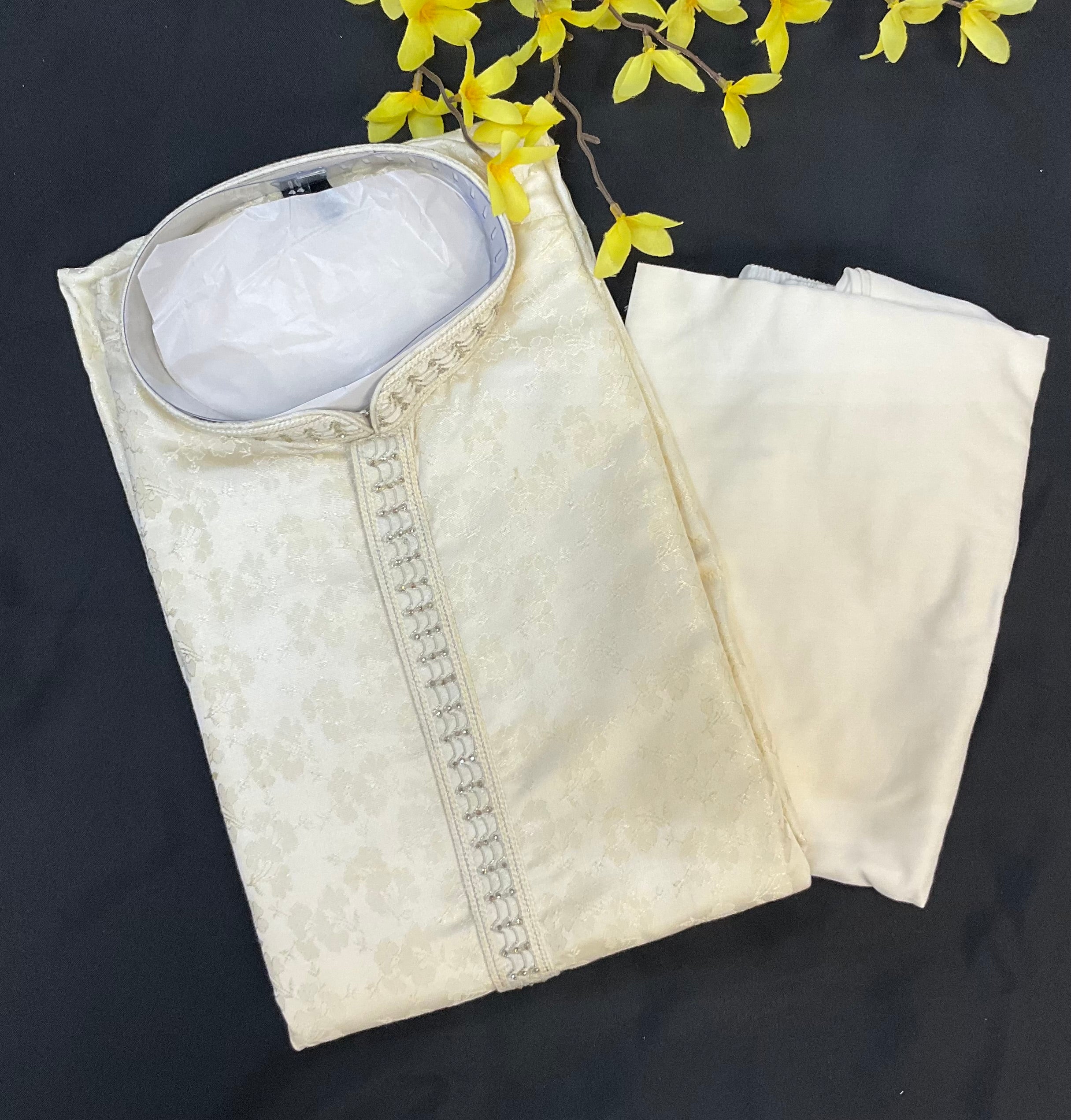 Rich Cream Color - Party Wear Men’s wear set