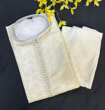 Rich Cream Color - Party Wear Men’s wear set