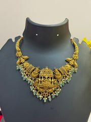 Heavy Temple Jewelry- Goddess Lakshmi Necklace set