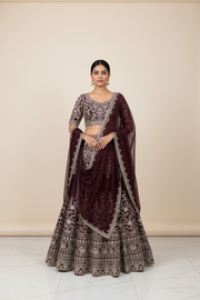 Women’s Georgette Lehenga Set Full Work