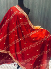 Silk Dupatta - Enchanting Dupattas with Sequin Embellishments
