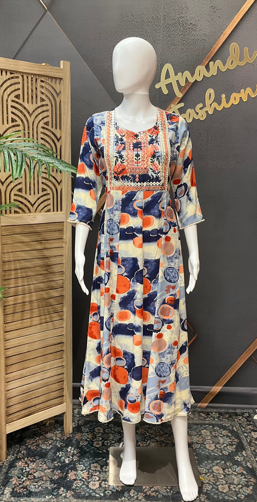 Modern Design Pure Cotton Long Kurti