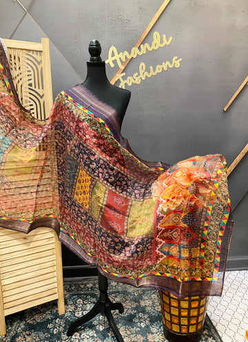 Orangza Digital Print Dupatta