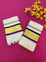 Kerala Checks Set Mundu Sarees